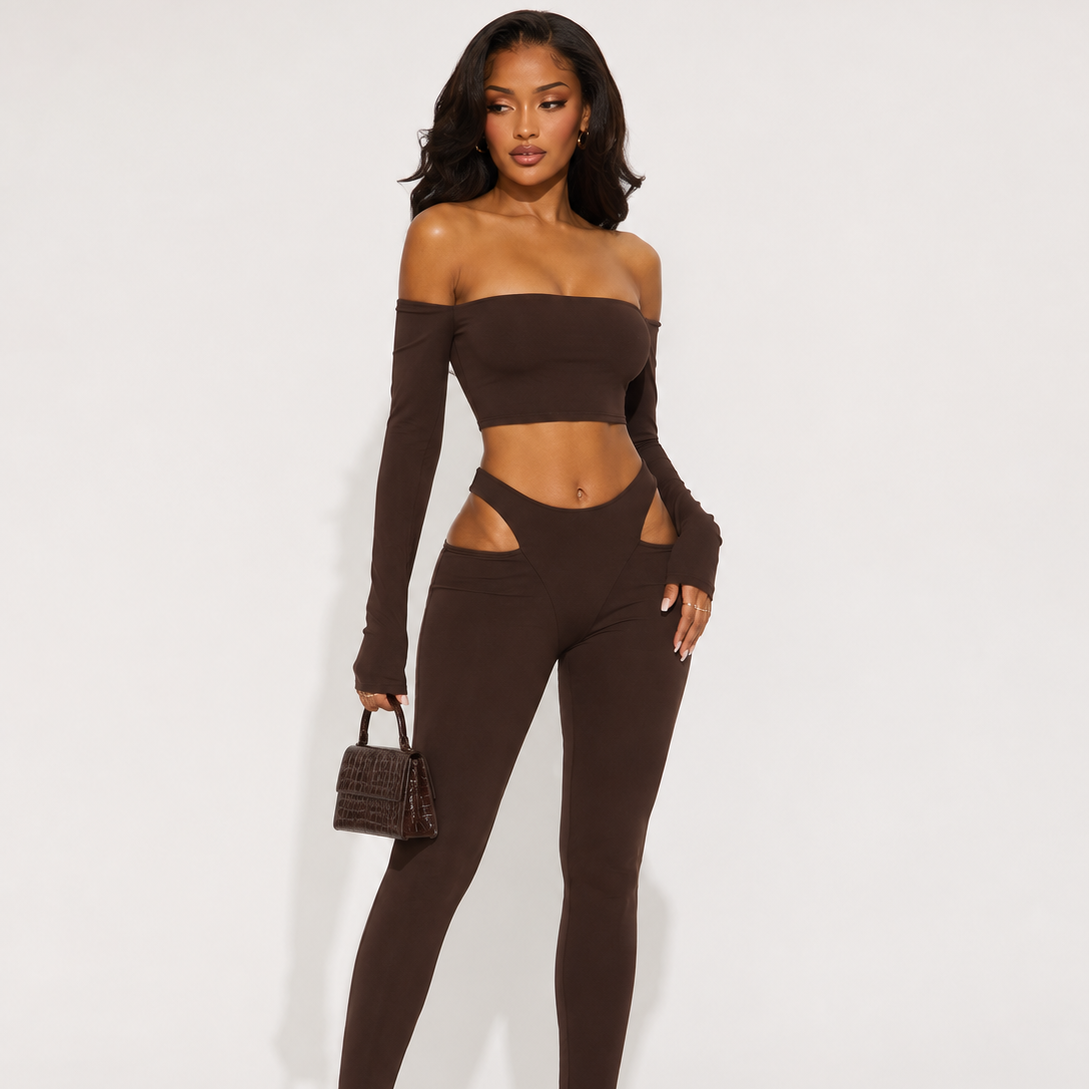 Night Escape - Top & Fitted Pants Set
